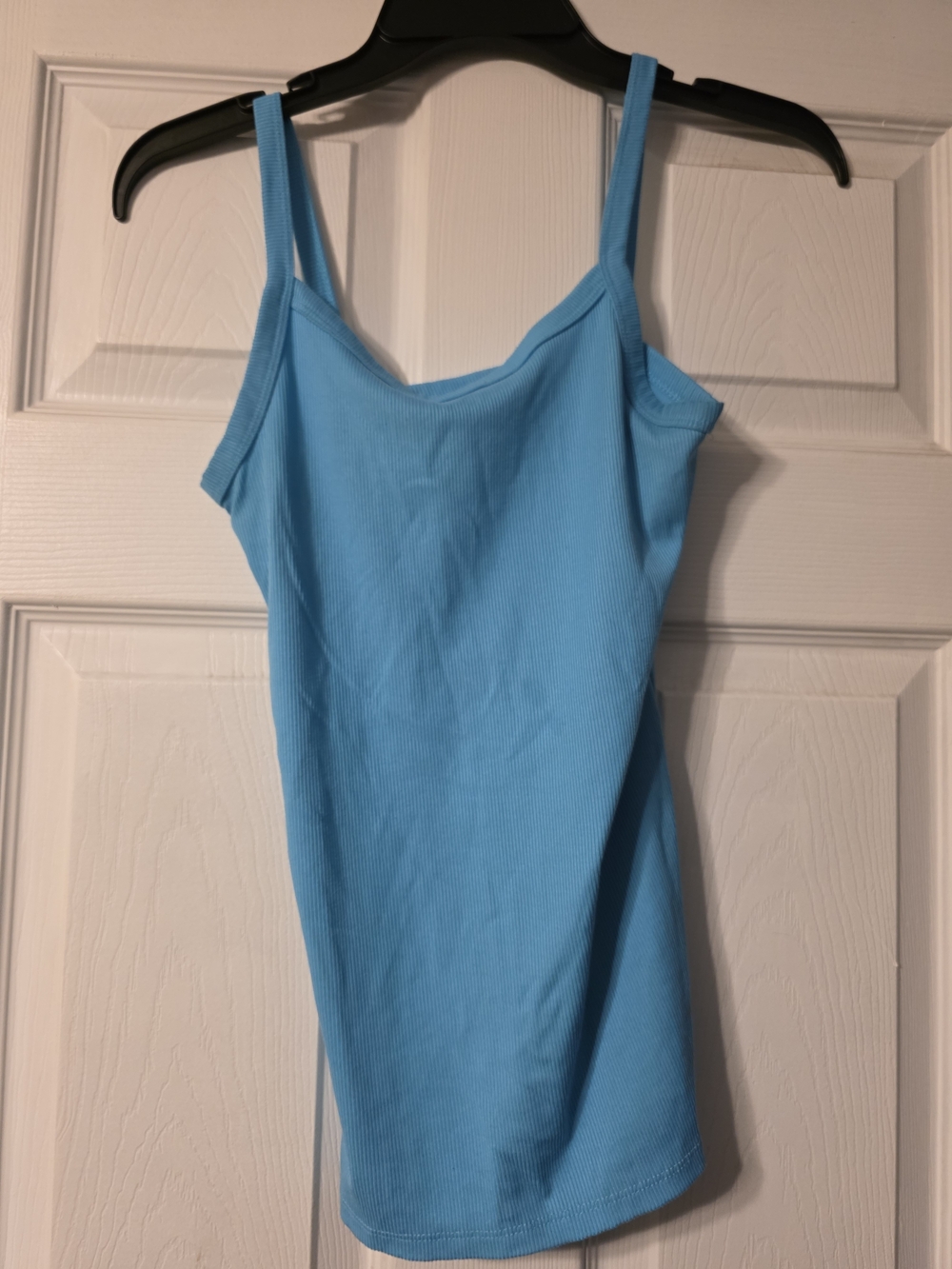 No Boundaries Bright Blue Ribbed Cami Tank